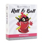 Стимулирующий презерватив-насадка Roll   Ball Raspberry - Sitabella - купить с доставкой в Астрахани