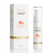 Универсальный массажный гель-смазка Allover Delicious Massage Gel с ароматом персика и аброкоса - 50 мл. - YESforLOV - купить с доставкой в Астрахани