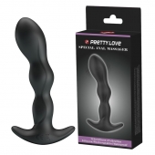 Черный анальный стимулятор простаты с вибрацией Special Anal Massager - 14,5 см. - Baile - в Астрахани купить с доставкой