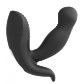 Черный вибромассажер простаты PROSTATE HERO - Dream Toys - в Астрахани купить с доставкой