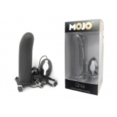 Черный страпон с вибратором Mojo Ghia - Seven Creations - купить с доставкой в Астрахани