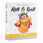 Стимулирующий презерватив-насадка Roll   Ball Banana - Sitabella - купить с доставкой в Астрахани