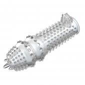Закрытая прозрачная насадка Crystal sleeve - 14,2 см. - Erowoman-Eroman - в Астрахани купить с доставкой