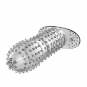 Закрытая прозрачная насадка Crystal sleeve - 12 см. - Erowoman-Eroman - в Астрахани купить с доставкой
