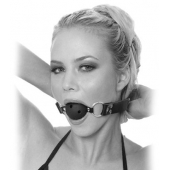 Черный кляп с дырочками Breathable Ball Gag - Pipedream - купить с доставкой в Астрахани