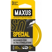 Презервативы с точками и рёбрами в железном кейсе MAXUS Special - 3 шт. - Maxus - купить с доставкой в Астрахани