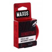 Ультратонкие презервативы в железном кейсе MAXUS Sensitive - 3 шт. - Maxus - купить с доставкой в Астрахани