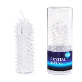 Закрытая рельефная насадка Crystal sleeve с усиками - 12 см. - Erowoman-Eroman - в Астрахани купить с доставкой