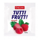 Пробник гель-смазки Tutti-frutti с малиновым вкусом - 4 гр. - Биоритм - купить с доставкой в Астрахани