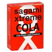 Ароматизированные презервативы Sagami Xtreme COLA - 3 шт. - Sagami - купить с доставкой в Астрахани