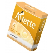 Презервативы Arlette Dotted с точечной текстурой - 3 шт. - Arlette - купить с доставкой в Астрахани