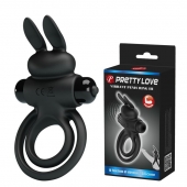 Черное эрекционное кольцо с вибростимуляцией клитора Vibrant Penis Ring III - Baile - в Астрахани купить с доставкой