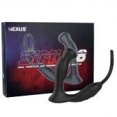 Черная анальная пробка NEXUS SIMUL8 с фиксацией на теле кольцами - Nexus Range - в Астрахани купить с доставкой