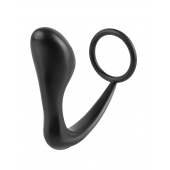 Эрекционное кольцо с анальной пробкой Ass-Gasm Cockring Plug - Pipedream - в Астрахани купить с доставкой