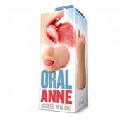 Телесный мастурбатор-ротик с язычком Oral Anne - Blush Novelties - в Астрахани купить с доставкой