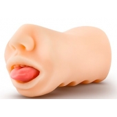Телесный мастурбатор-ротик с язычком Oral Anne - Blush Novelties - в Астрахани купить с доставкой