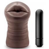 Коричневый мастурбатор-ротик Heather - Blush Novelties - в Астрахани купить с доставкой