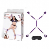 Фиолетовый набор фиксаций на кровати Classic Bedspreader - Lux Fetish - купить с доставкой в Астрахани