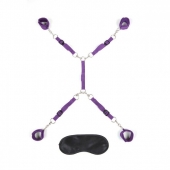 Фиолетовый набор фиксаций на кровати Classic Bedspreader - Lux Fetish - купить с доставкой в Астрахани