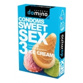 Презервативы для орального секса DOMINO Sweet Sex с ароматом мороженого - 3 шт. - Domino - купить с доставкой в Астрахани