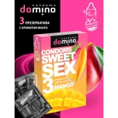 Презервативы для орального секса DOMINO Sweet Sex с ароматом манго - 3 шт. - Domino - купить с доставкой в Астрахани