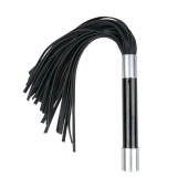 Черная плеть Easytoys Flogger With Metal Grip - 38 см. - Easy toys - купить с доставкой в Астрахани