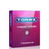 Презервативы Torex  Сладкая любовь  с ароматом клубники - 3 шт. - Torex - купить с доставкой в Астрахани