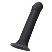 Черный фаллос на присоске Silicone Bendable Dildo XL - 20 см. - Strap-on-me - купить с доставкой в Астрахани