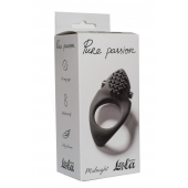 Черное эрекционное виброкольцо Pure Passion Midnight - Lola Games - в Астрахани купить с доставкой