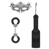 Черный игровой набор Introductory Bondage Kit №4 - Shots Media BV - купить с доставкой в Астрахани