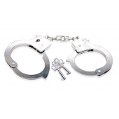 Металлические наручники Beginner s Metal Cuffs - Pipedream - купить с доставкой в Астрахани