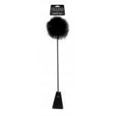 Черный стек Feather Crop с пуховкой на конце - 53,3 см. - Pipedream - купить с доставкой в Астрахани