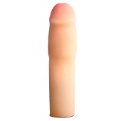 Телесная насадка-удлинитель на пенис PERFORMANCE 1.5INCH COCK XTENDER - 16 см. - Blush Novelties - в Астрахани купить с доставкой