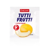 Пробник гель-смазки Tutti-frutti со вкусом сочной дыни - 4 гр. - Биоритм - купить с доставкой в Астрахани
