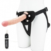 Регулируемые трусики с вибрирующей насадкой - 21 см. - Lux Fetish - купить с доставкой в Астрахани