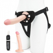 Регулируемые трусики с 2 насадками - 16 и 15 см. - Lux Fetish - купить с доставкой в Астрахани