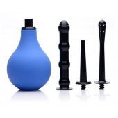 Анальный душ с 3 насадками Premium One-way Valve Anal Douche Set - XR Brands - купить с доставкой в Астрахани