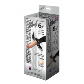Пояс-трусики с насадкой Glamour - 17 см. - LOVETOY (А-Полимер) - купить с доставкой в Астрахани
