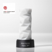 Белый 3D мастурбатор POLYGON - Tenga - в Астрахани купить с доставкой