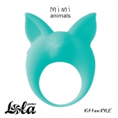 Зеленое эрекционное кольцо Kitten Kyle - Lola Games - в Астрахани купить с доставкой