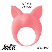 Оранжевое эрекционное кольцо Kitten Kyle - Lola Games - в Астрахани купить с доставкой