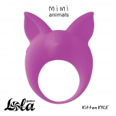 Фиолетовое эрекционное кольцо Kitten Kyle - Lola Games - в Астрахани купить с доставкой