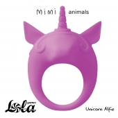 Фиолетовое эрекционное кольцо Unicorn Alfie - Lola Games - в Астрахани купить с доставкой