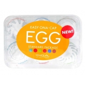 Набор из 6 мастурбаторов Tenga EGG Easy Beat с различным рельефом - Tenga - в Астрахани купить с доставкой