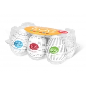 Набор из 6 мастурбаторов Tenga EGG Easy Beat с различным рельефом - Tenga - в Астрахани купить с доставкой