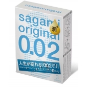 Ультратонкие презервативы Sagami Original 0.02 Extra Lub с увеличенным количеством смазки - 3 шт. - Sagami - купить с доставкой в Астрахани