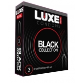 Черные презервативы LUXE Royal Black Collection - 3 шт. - Luxe - купить с доставкой в Астрахани