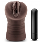 Коричневый мастурбатор-вагина Hot Chocolate Brianna - Blush Novelties - в Астрахани купить с доставкой