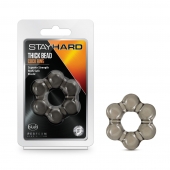 Дымчатое эрекционное кольцо Stay Hard Thick Bead Cock Ring - Blush Novelties - в Астрахани купить с доставкой