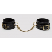 Черные оковы на ноги Bound to You Faux Leather Ankle Cuffs - Fifty Shades of Grey - купить с доставкой в Астрахани